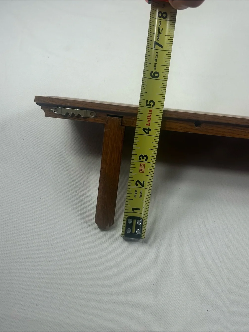 Vtg Solid Oak Wood Wall Shelf Farmhouse CottageCore 18in w Plate Groove